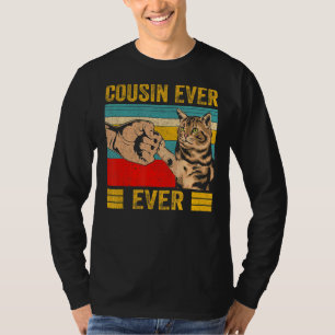 Mannen Best Cat Cousin ooit Bump Fit Cat Da T-shirt