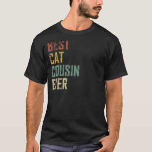 Mannen Best Cat Cousin Ooster Father Day T-shirt