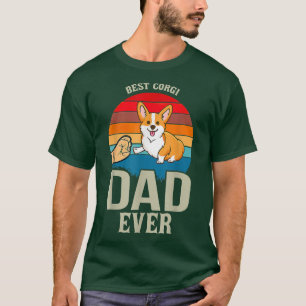 Mannen Best Corgi Dad over Hondenliefhebber Owner  T-shirt