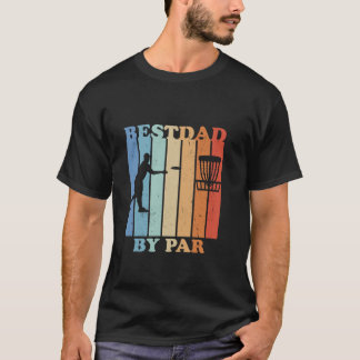 Mannen Best Dad van Par Disc Golf Funny Fathers Da T-shirt