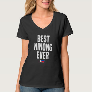 Mannen Best Ninong Ever Godfather Filipijnen Pinoy T-shirt