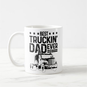 Mannen Best Truckin' Pap Ever Truck Driver Vader Koffiemok