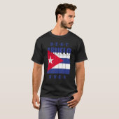 Mannen beste Abuelo ooit Cubaanse vaders Dag Cuba T-shirt (Voorkant volledig)