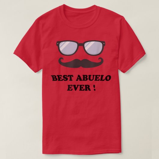 Mannen beste Abuelo ooit Latijns grootvaderT-shirt T-shirt (Design voorkant)
