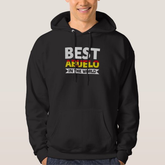 Mannen beste abuelo ter wereld grootvader hoodie (Voorkant)