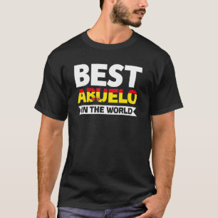 Mannen beste abuelo ter wereld grootvader t-shirt