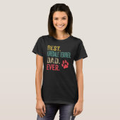 Mannen Beste Airedale Terriër Papa ooit Vader T-shirt (Voorkant volledig)