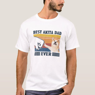Mannen beste Akita Pa ooit Funny Dog Lover Vader's T-shirt