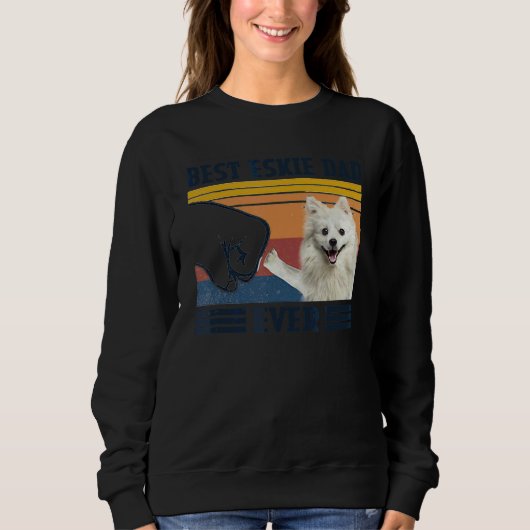 Mannen beste Amerikaanse Eskimo Dog Dad Ever Dog F Trui (Voorkant)
