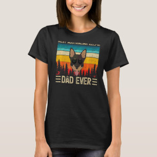 Mannen Beste Australische Kelpie Pap Ever Fath T-shirt