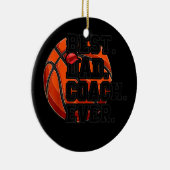 Mannen beste basketbalcoach ooit Vaderdag Keramisch Ornament (Rechts)