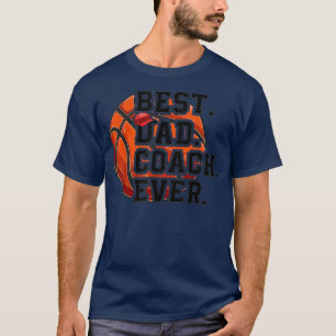 Mannen beste basketbalcoach ooit Vaderdag T-shirt
