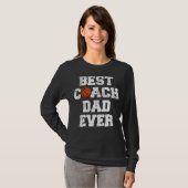 Mannen Beste Basketball Coach Pap T-shirt (Voorkant volledig)