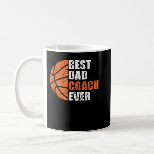 Mannen beste Basketball Pap Coach Ever Fathers Dag Koffiemok (Links)