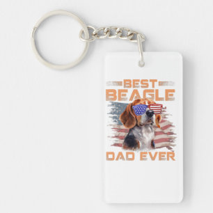 Mannen beste beagle pa ooit Hondenliefhebber Ameri Sleutelhanger