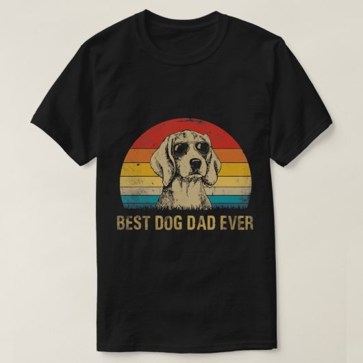 Mannen  beste beagle pap op vaderdag t-shirt (Design voorkant)