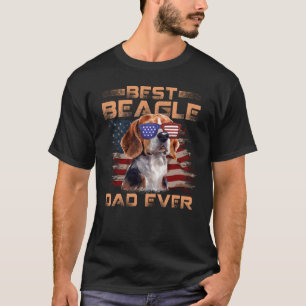 Mannen beste beagle Papa Ooit T-shirt Hondenliefhe