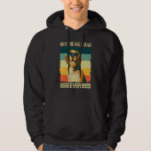Mannen beste Beagle vader hond Hoodie (Voorkant)