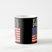 Mannen beste beagle vader ooit vlag patriottisch h koffiemok (Center)