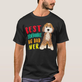 Mannen beste BernDoodle Dog pap op vaderdag T-shirt