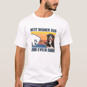 Mannen beste Bernese Mountain Dog Dad Ever Funny D T-shirt (Voorkant)