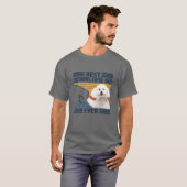 Mannen beste bichon vader ooit  vaderdag t-shirt (Voorkant volledig)