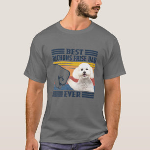Mannen beste bichon vader ooit vaderdag t-shirt