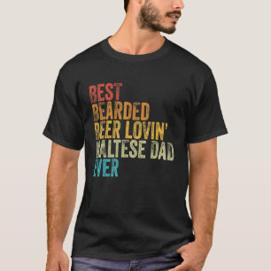 Mannen beste bieder die Maltese vader van Pet Dog T-shirt