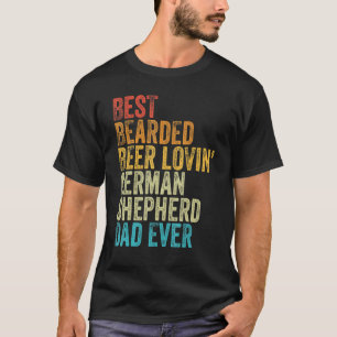 Mannen beste bieder Lovin German Shepherd Dad D T-shirt