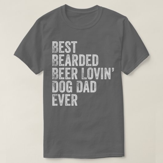 Mannen beste bier Lovin Dog Pa T-shirt (Design voorkant)