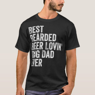 Mannen beste bier Lovin Dog Pa T-shirt