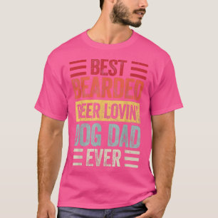 Mannen beste bier met bieslook Lovin Dog Dad T-Shi T-shirt