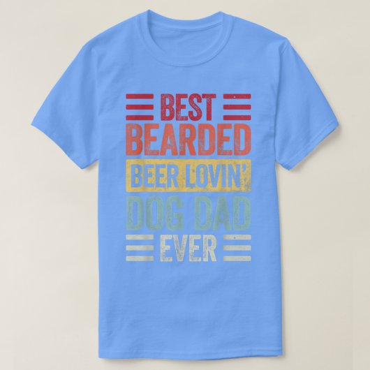 Mannen beste bier met bieslook Lovin Dog Dad T-Shi T-shirt (Design voorkant)
