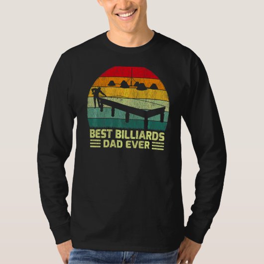 Mannen beste biljarten pap ooit Vaderdag T-shirt (Voorkant)