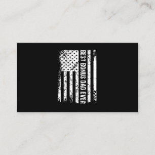 Mannen beste bonus vader ooit Amerikaanse vlag T-s Visitekaartje