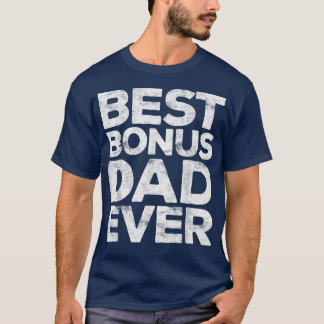 Mannen beste bonusvader op vaderdag t-shirt