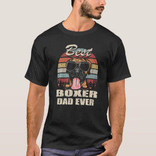 Mannen beste boxer vader ooit Vaderdag Cool Dog Vi T-shirt