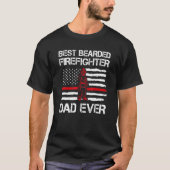 Mannen beste brandweerman, vader van papa Vuur T-shirt (Voorkant)