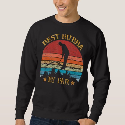 Mannen beste Bubba door Par Vaderdag Golf Golfing Trui (Voorkant)