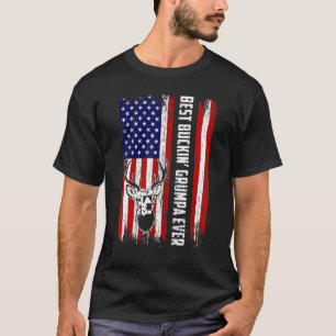 Mannen beste Buckin Grumpa Overer Hunters Bucking T-shirt