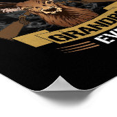 Mannen beste Buckin-opa ooit dierbare jagers Poster (Hoek)