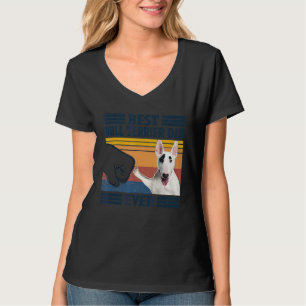 Mannen Beste Bull Terrier Papa Ever Dog Vaderdag T-shirt