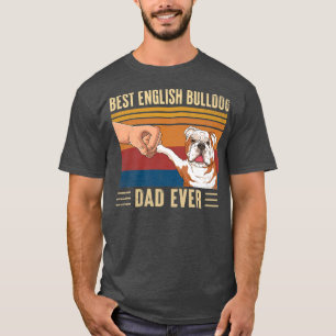Mannen beste Bulldog Pap Ooit  vuist boe T-shirt