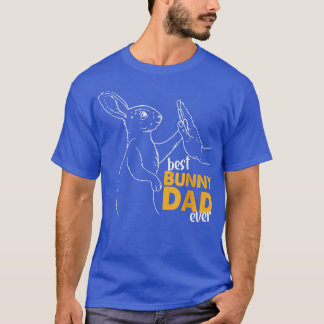 Mannen beste Bunny Papa ooit konijnenvader Bunny V T-shirt