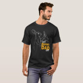 Mannen beste Bunny Papa ooit konijnenvader Bunny V T-shirt (Voorkant volledig)