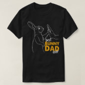 Mannen beste Bunny Papa ooit konijnenvader Bunny V T-shirt (Design voorkant)