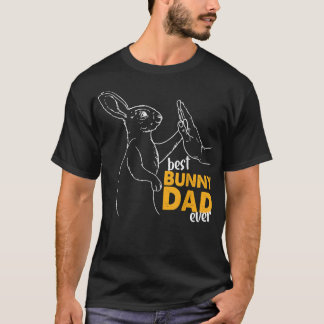 Mannen beste Bunny Papa ooit konijnenvader Bunny V T-shirt