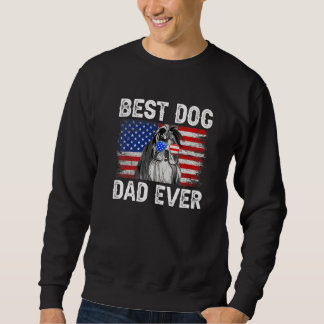 Mannen beste chique tzu pap ooit amerikaanse vlag  trui