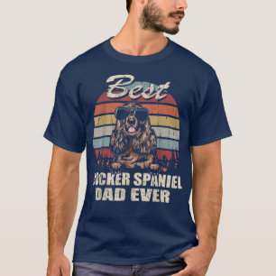 Mannen beste Cocker Spaniel Pap Dag Dag Dag Kool T-shirt