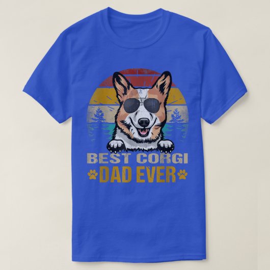 Mannen beste Corgi Pa ooit  Hondenliefhebber T-shirt (Design voorkant)